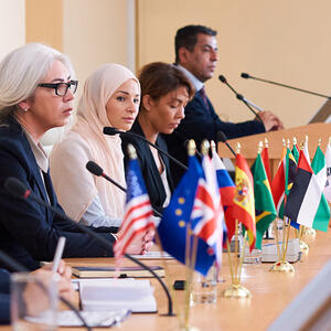 Speaking at United Nations